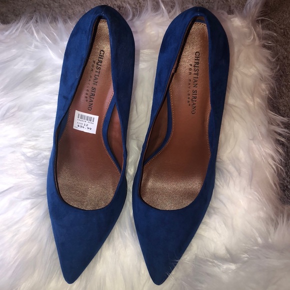christian siriano blue heels